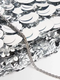Sequined shoulder bag