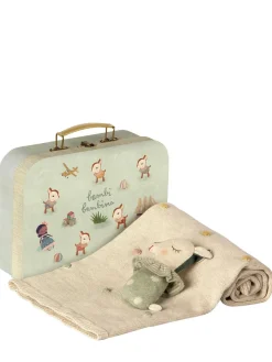 Set coperta, peluche e contenitore