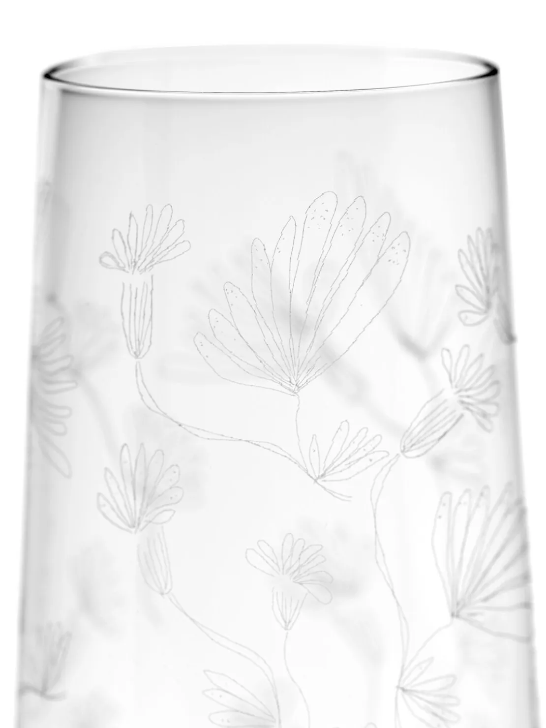 Set di 4 bicchieri Camelia Aubergine
