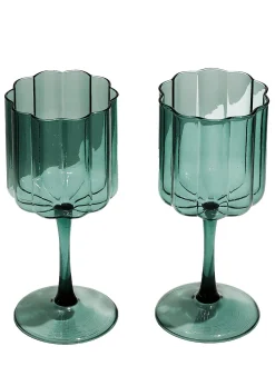 Set di 2 bicchieri da vino Wave