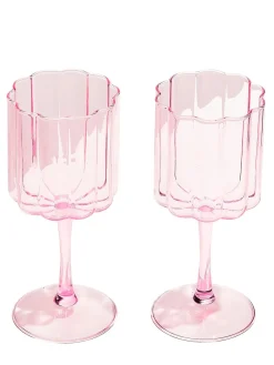 Set di 2 bicchieri da vino Wave