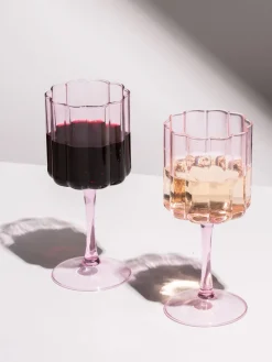 Set di 2 bicchieri da vino Wave