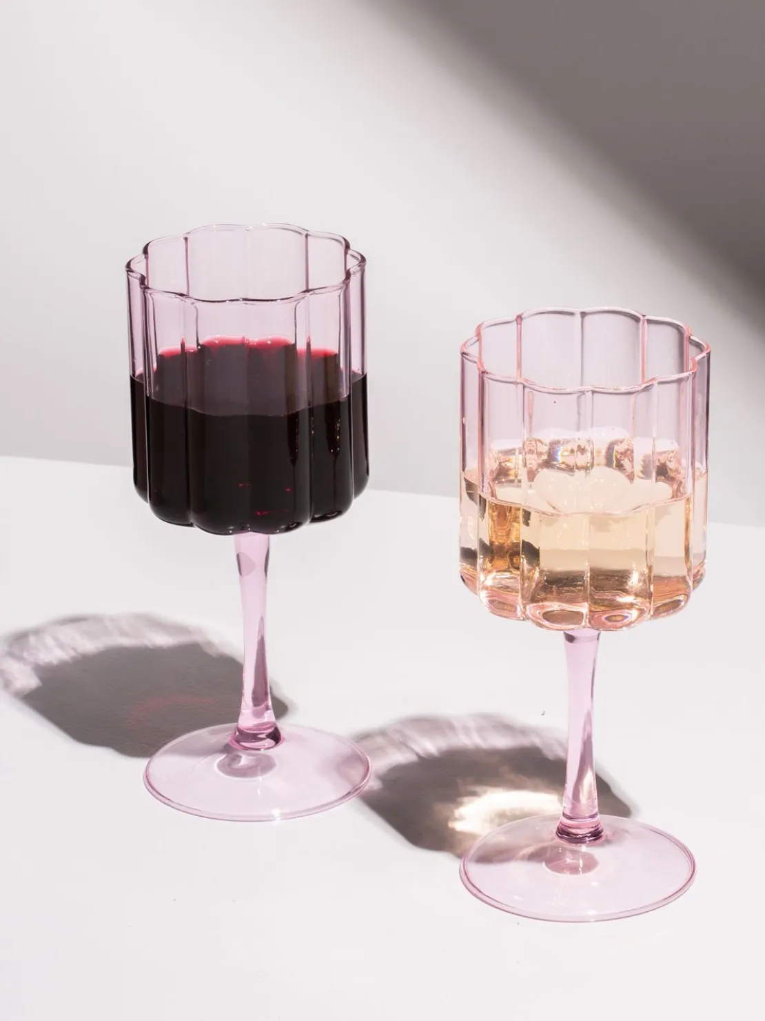 Set di 2 bicchieri da vino Wave