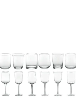 Set di 12 bicchieri e bicchieri da vino