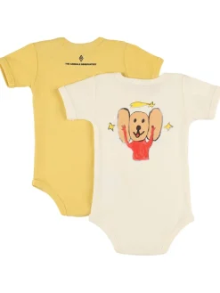 Set di 2 body in jersey di cotone