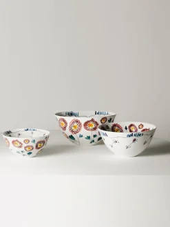 Set di 2 ciotole Anemone Milk