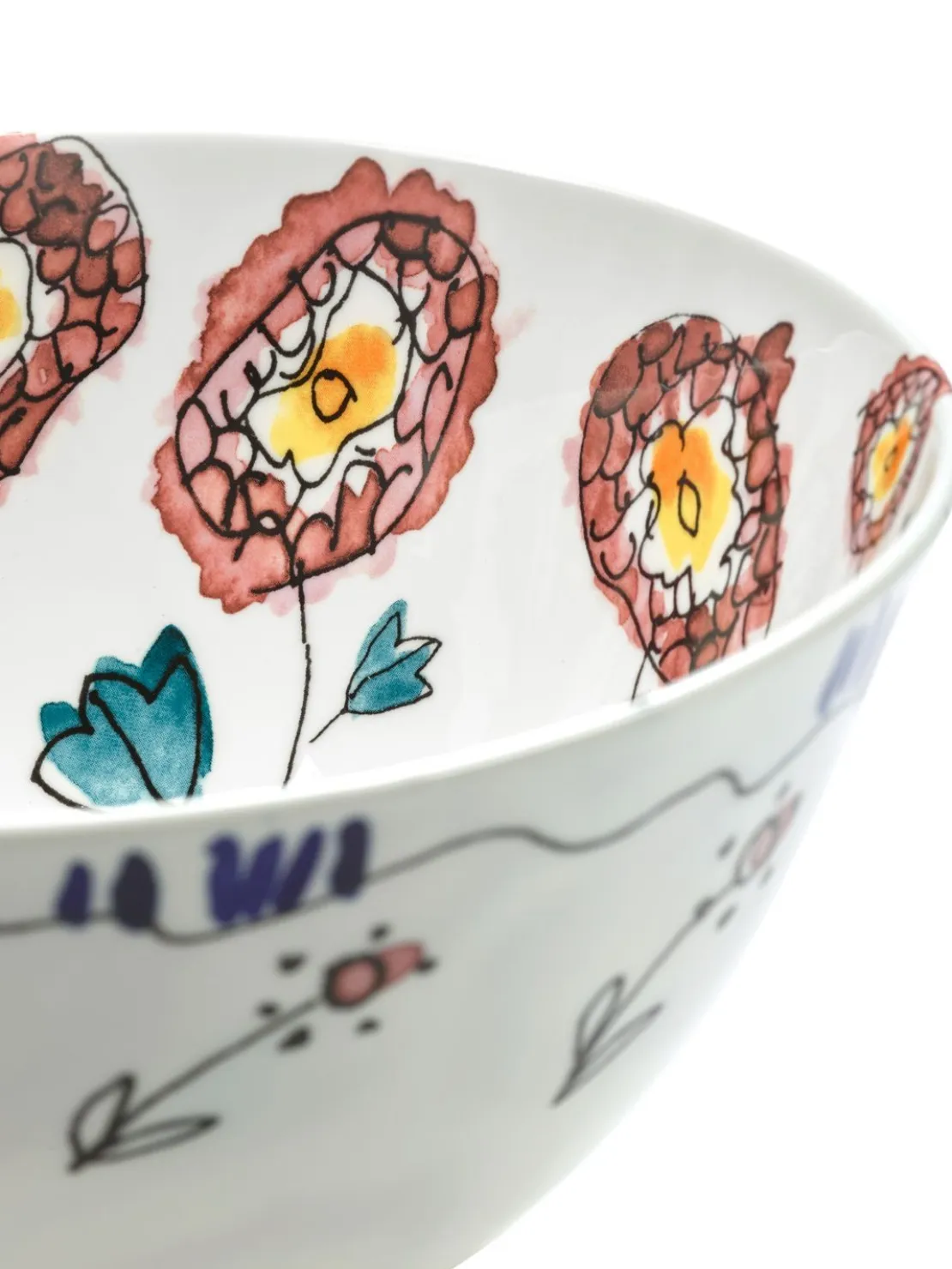 Set di 2 ciotole Anemone Milk