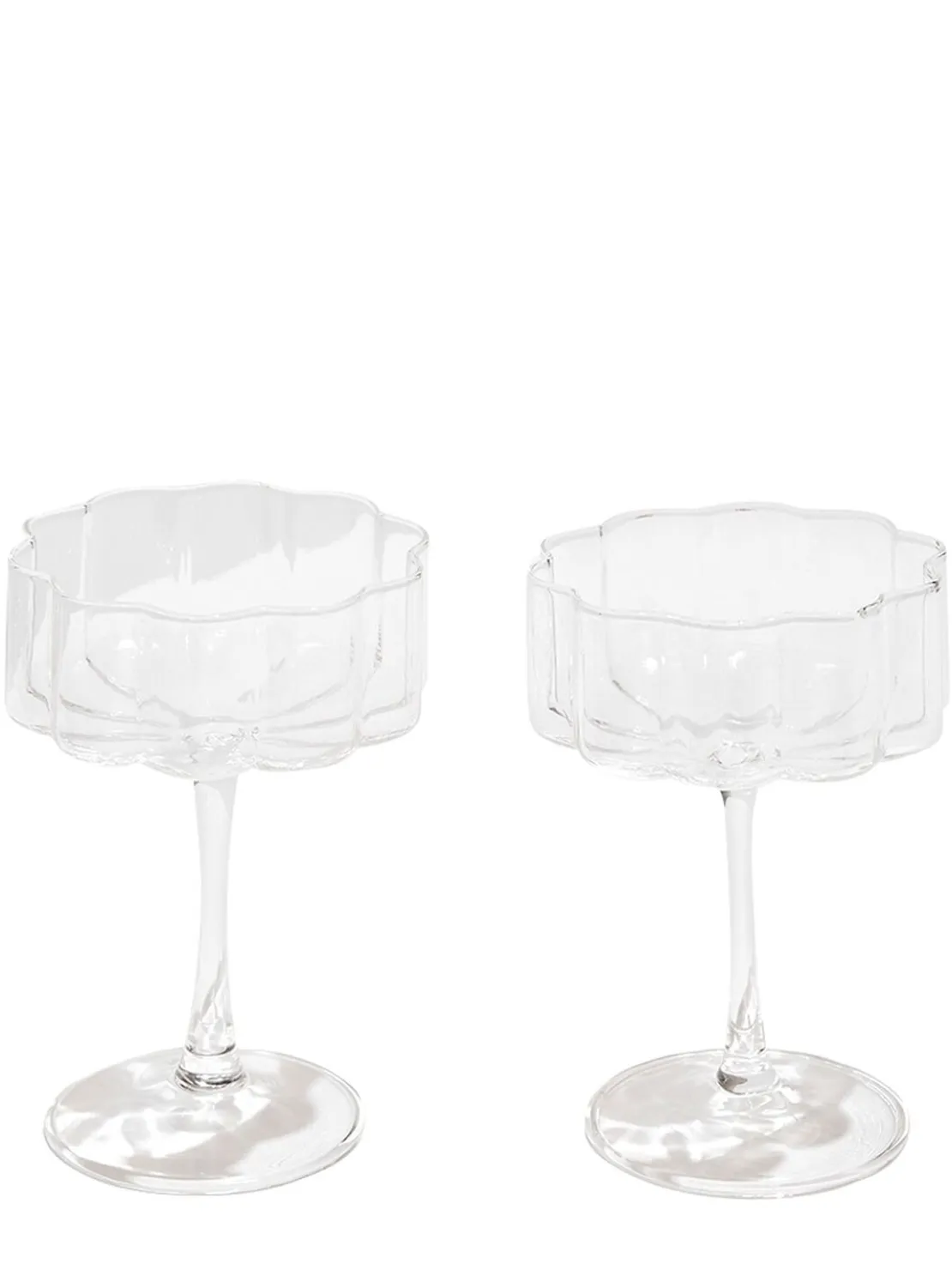 Set di 2 coppette Clear Wave