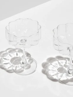 Set di 2 coppette Clear Wave