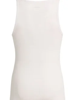 Set di di 3 tank top in misto cotone a costine