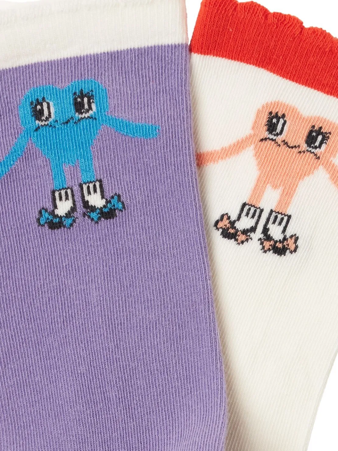 Set di 2 paia di calzini in misto cotone jacquard