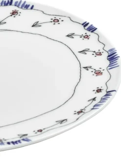Set di 2 piatti da dessert Anemone Milk