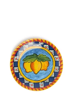 Set di 2 piatti da frutta Limoni Carretto