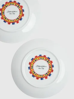 Set di 2 piatti da frutta Limoni Carretto