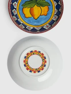Set di 2 piatti fondi Limoni Carretto