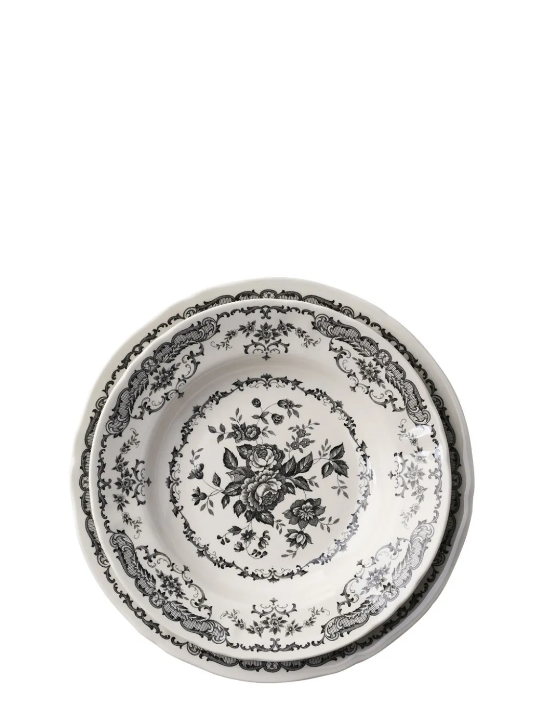 Set di 6 piatti fondi Rose