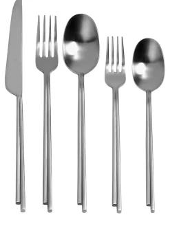 Set di 5 posate Dune in acciaio inox