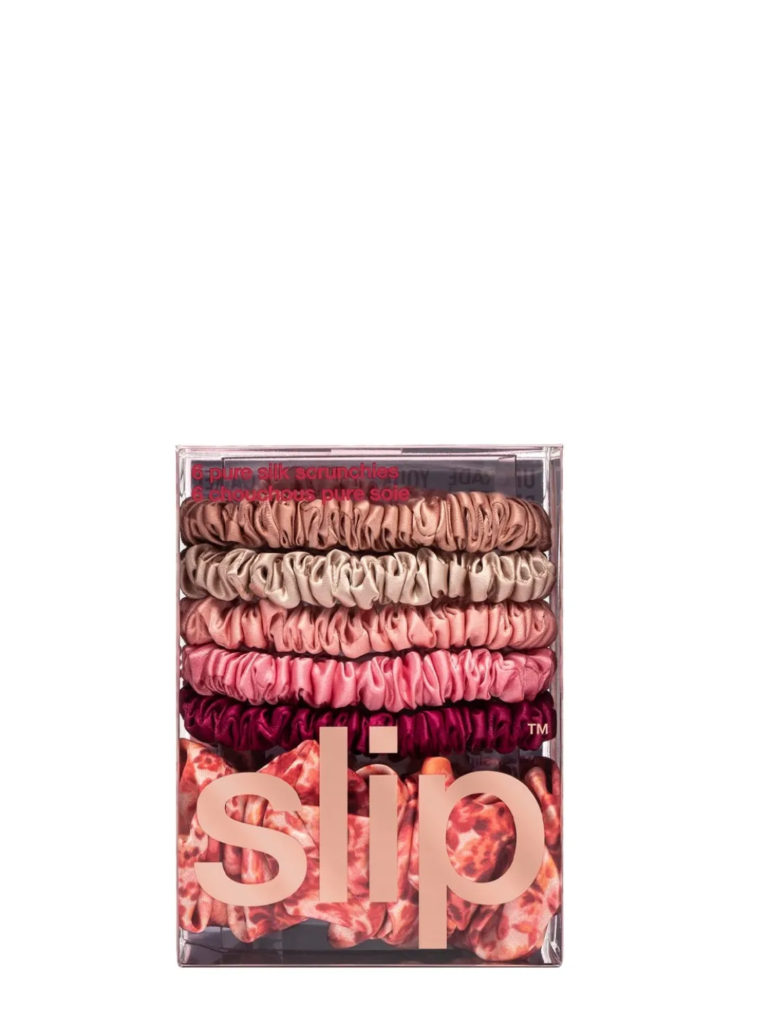 Set di 6 scrunchie misti Flora in seta
