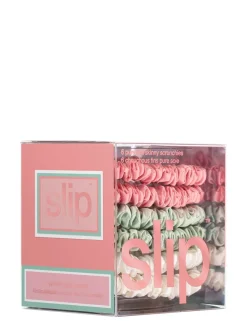 Set di 6 scrunchie skinny in seta