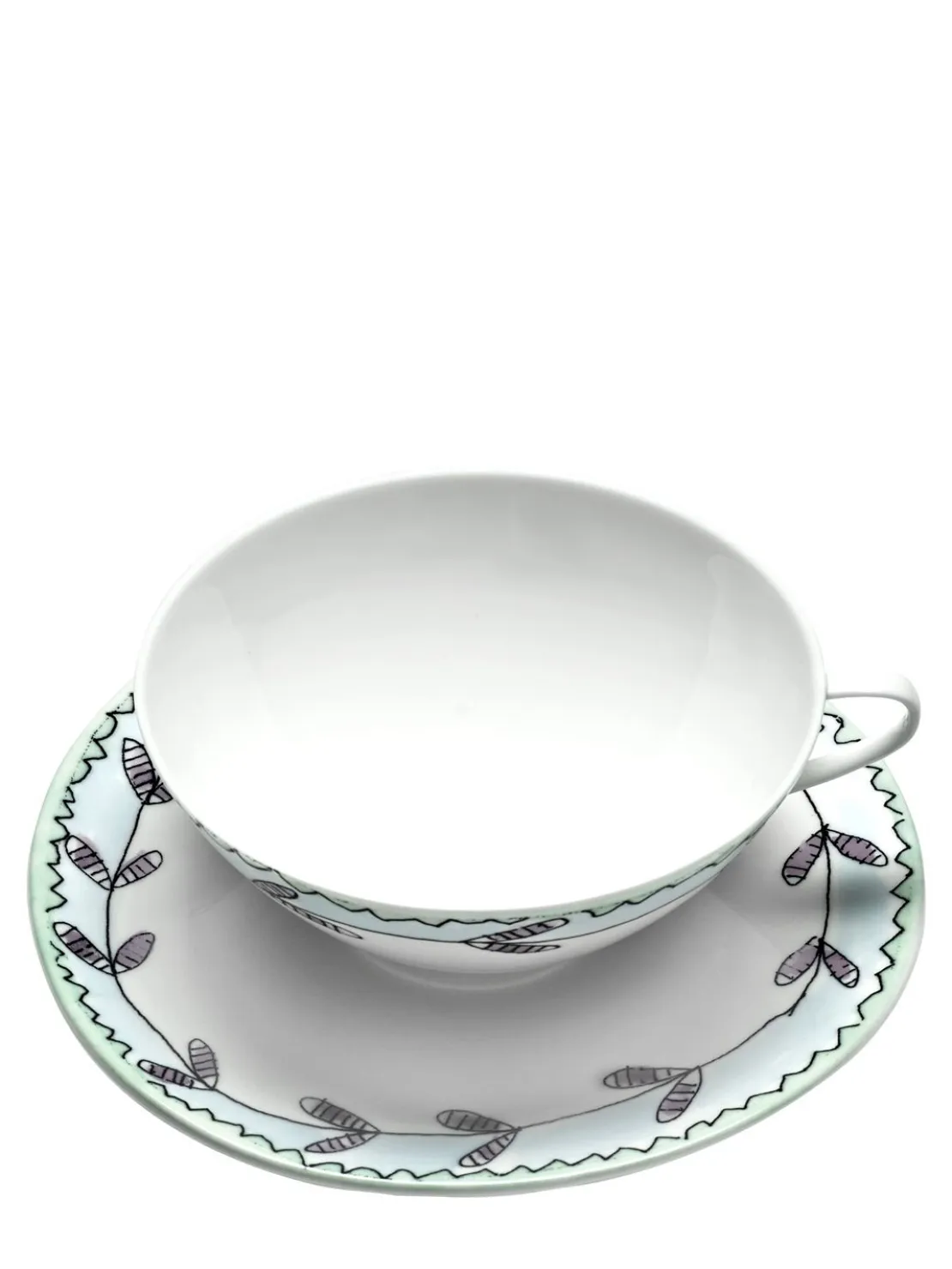 Set di 2 tazzine e piattini Blossom Milk