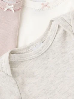 Set of 3 cotton bodysuits