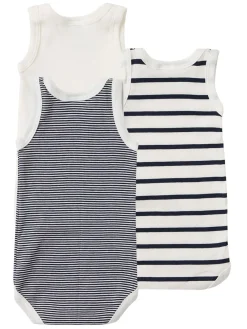 Set of 3 printed cotton bodysuits