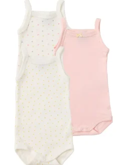 Set of 3 printed cotton bodysuits