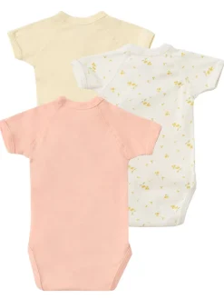 Set of 3 printed cotton bodysuits