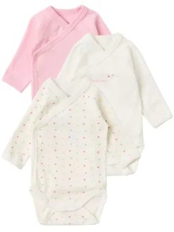Set of 3 printed cotton bodysuits