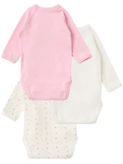 Set of 3 printed cotton bodysuits
