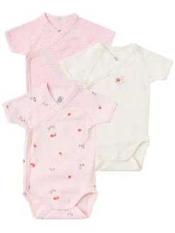 Set of 3 printed cotton bodysuits
