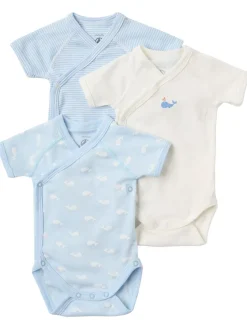 Set of 3 printed cotton bodysuits