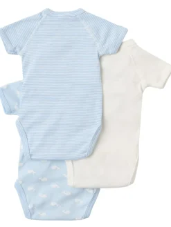 Set of 3 printed cotton bodysuits