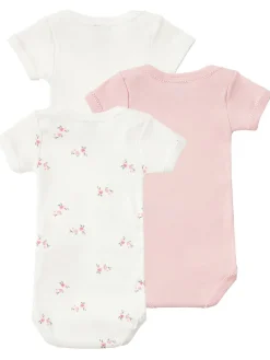 Set of 3 printed cotton bodysuits