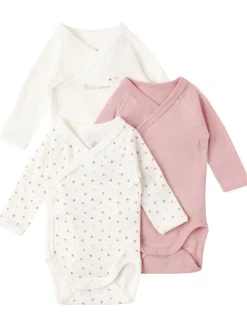 Set of 3 printed cotton bodysuits