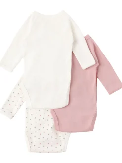 Set of 3 printed cotton bodysuits
