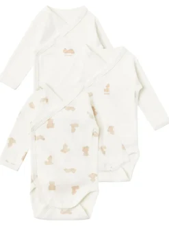 Set of 3 printed cotton bodysuits