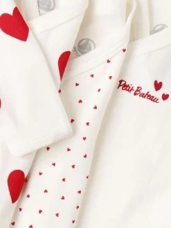Set of 3 printed cotton bodysuits
