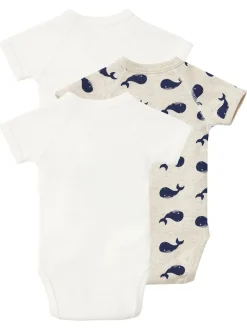 Set of 3 printed cotton bodysuits