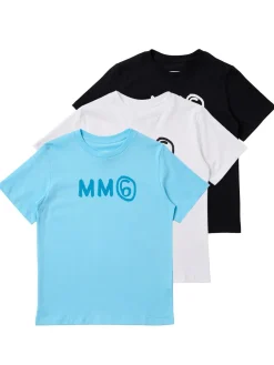 Set of 3 printed cotton jersey t-shirts