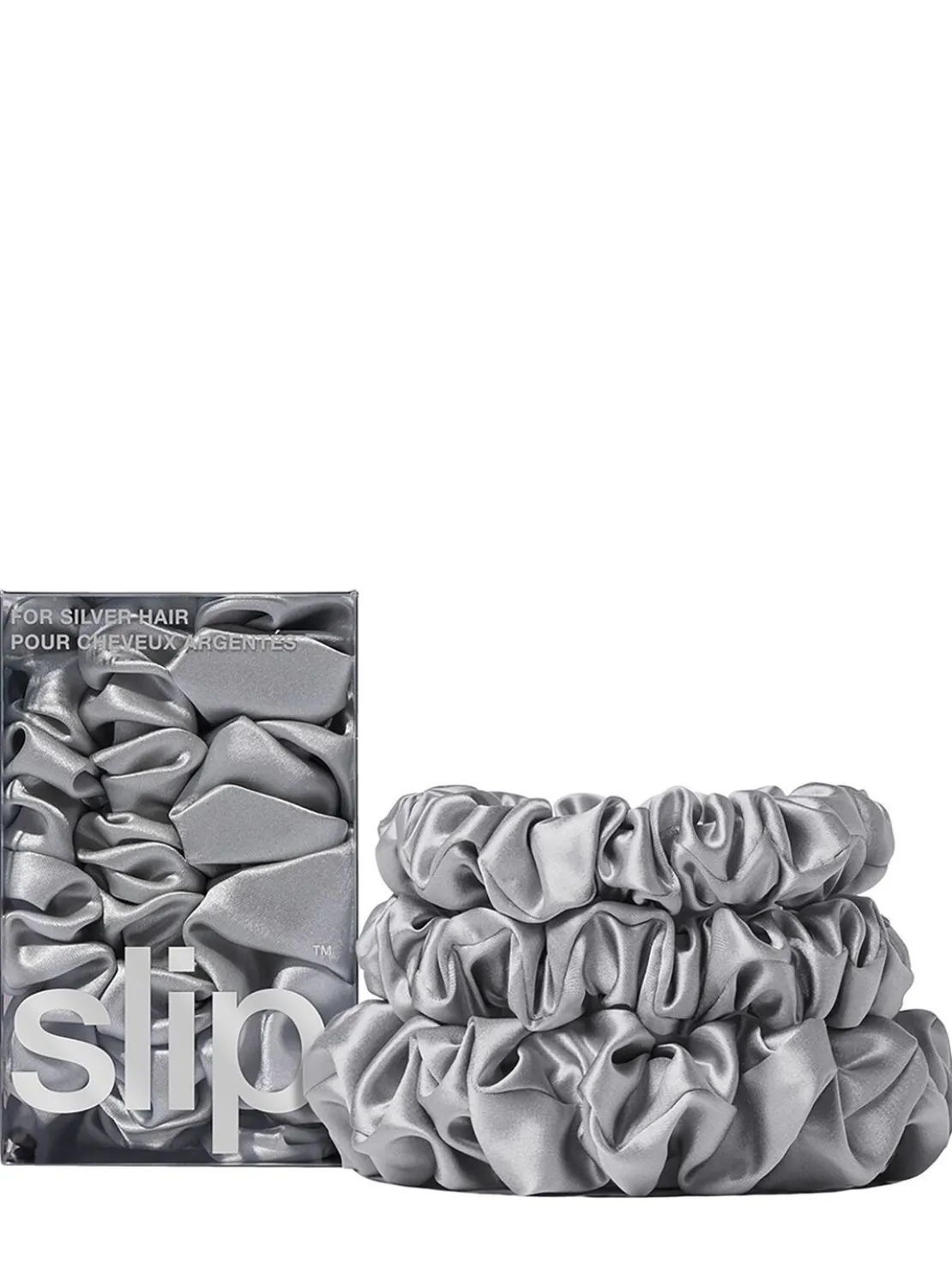 Set of 3 silk scrunchies