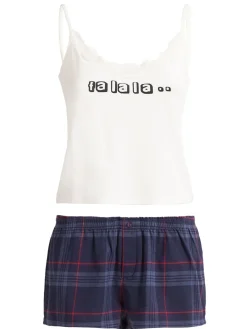 Set pigiama con tank top e shorts