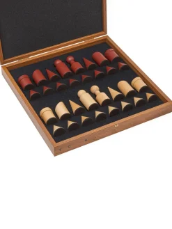 Set scacchi in legno e terracotta