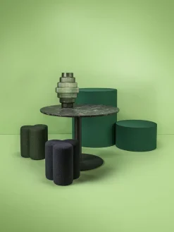 Sgabello bouclé Clover