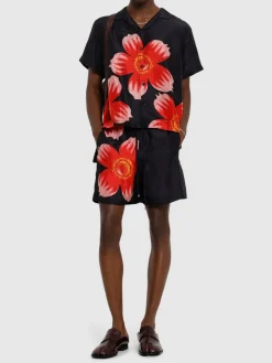 Shorts con stampa floreale