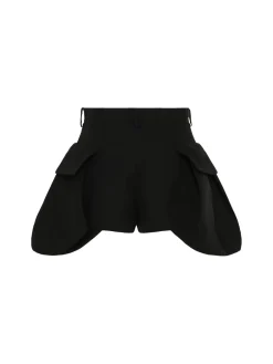 Shorts double face in misto seta