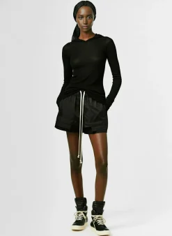 Shorts Fog in twill di cupro
