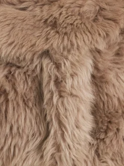 Short shearling jacket