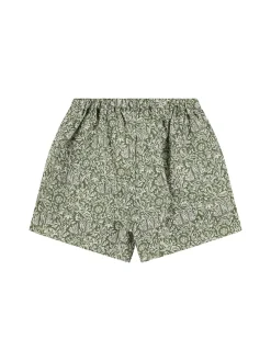 Shorts in cotone stampato stretch