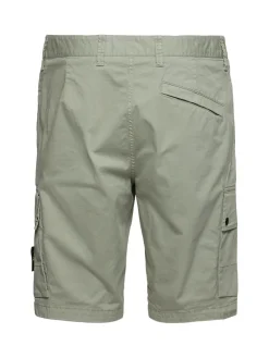 Shorts in cotone stretch con patch logo